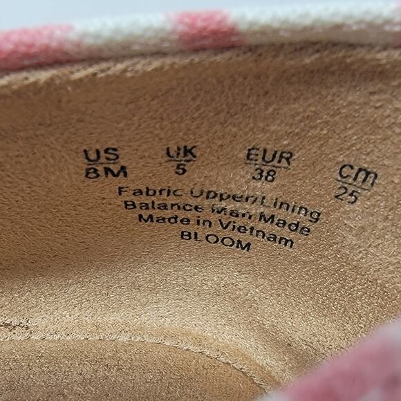 LifeStride Bloom Slip On Shoe Womens 8M True Blush Pink White Textuted Fabric - Picture 11 of 14